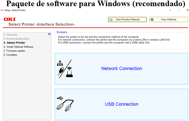 Paquete de software para Windows (recomendado)