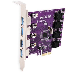 FebSmart FS-U4-Pro Purple (4 Ports PCI Express USB 3.0 Card) Descargar driver