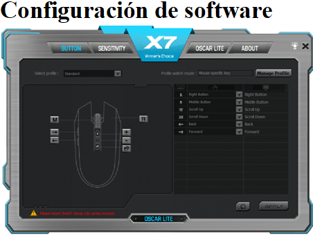 Configuración de software