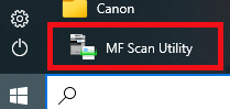 Utilidad de escaneo MF