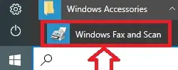 Fax y escaneo de Windows