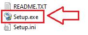Abra esa carpeta y haga doble clic en [Setup.exe]