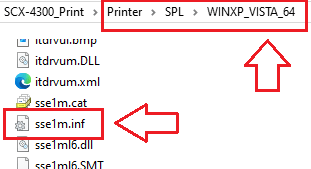 Busque el archivo sse1m.inf